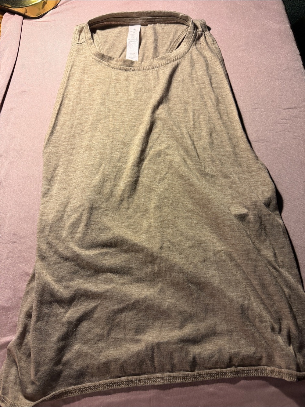 Women's Sleeveless Tank Top in Light Beige